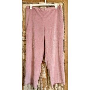 Alfred Dunner Classic Fit Victoria Falls Corduroy Pants - Pink - Size 18 READ